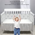 thumbnail image 4 of COJÍN DE PARACHOQUES DE CAMA PARA BEBÉS, Paracoques de Bebé Resistente a la Colisión para la Piel, Evita la Caída de los Bordes de Algodón Fácil de Instalar Luz para El, 4 of 7