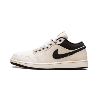 NEW Nike Air Jordan 1 Low Pale Ivory Baroque Brown IB8058-110 Men Size 9 Nike Air Jordan 1 Low PRM Shoes Pale Ivory Baroque Brown  main image 4