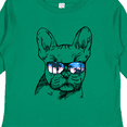 thumbnail image 4 of Inktastic French Bulldog Portrait with Sunglasses Boys or Girls Long Sleeve Toddler T-Shirt, 4 of 5