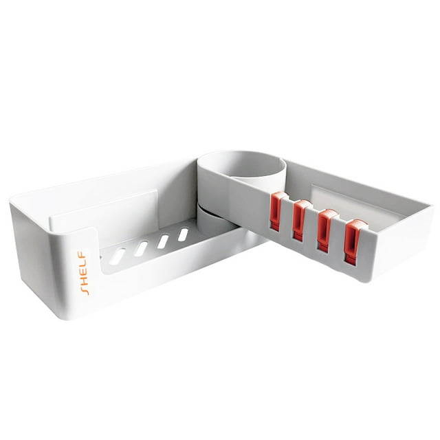 Bangcool Shower Shelf Rotatable Adhesive Wall Mounted Corner Shower Caddy Shampoo Holder