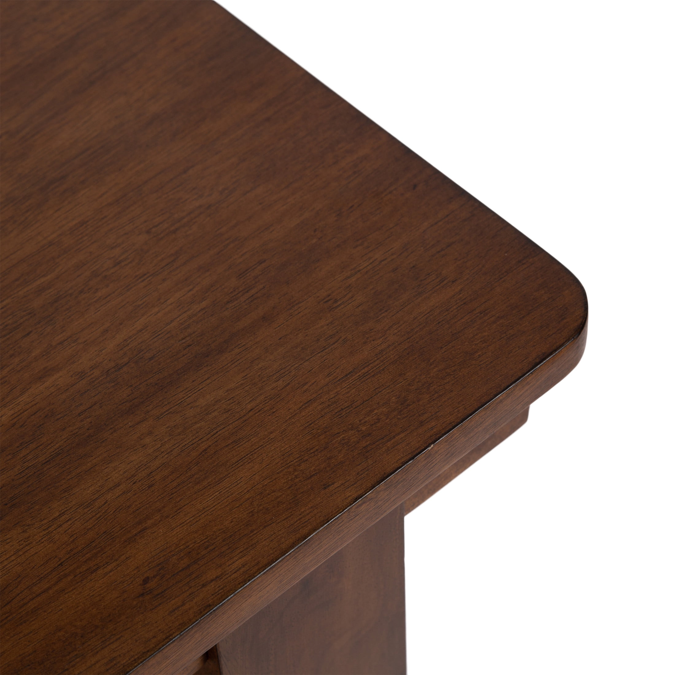 Kate and Laurel Foxford Tiered Rectangle Console Table, 42 x 14 x 30, Walnut Brown, Transitional Two-Tier Wood Entryway Table with Storage for Use as Living Room Behind Couch Table