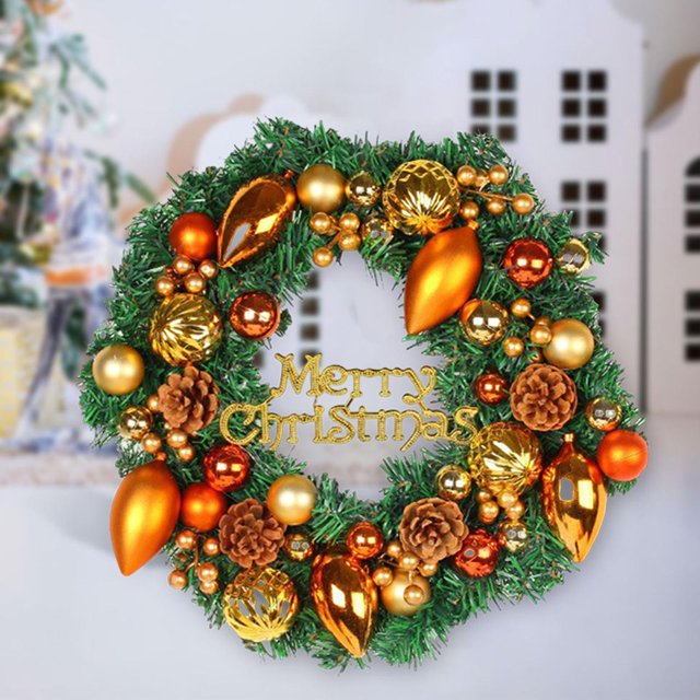 corona colgante,Guirnalda colgante del árbol de la bola de la decoración de la Navidad,Guirnalda colgante de la decoración de la escena de la ventana Macarena corona colgante