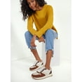 Time and Tru Women's Chunky Jogger Lace up Casual Sneakers, Wide Width Available