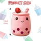 thumbnail image 2 of Boba Plush Pearl Milk Tea Cup Plushie Pillow Cute Cartoon Bubble Stuffed Toy with Suction Tubes, 2 of 4