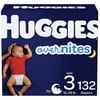 Huggies Overnites Nighttime Baby Diapers, Size 3, 132 Ct