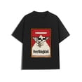 thumbnail image 1 of Camiseta de Halloween - Camiseta gráfica con diseño de calavera y cigarrillos inspirada en el Y2K, de algodón, cuello redondo y ligeramente elástica, ropa informal para hombre para todas las estacione, 1 of 6