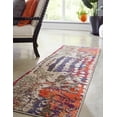 thumbnail image 3 of Rugs.com Haerfest Collection Rug – 8 Ft Runner Multi Low Rug Perfect For Hallways, Entryways, 3 of 6