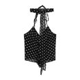 thumbnail image 4 of VOUZZA Womens Polka Dot Tank Top Cami Slim Fit Backless Sweet Spicy Basic Tops, 4 of 5