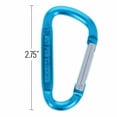 thumbnail image 7 of (6 Pack) Aluminum Multi-Color Carabiner Spring Clip Keychain Blue Medium, 7 of 7