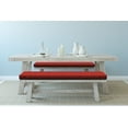 thumbnail image 4 of Wave Bench Cushion Set of 2, Traditional Delicate Japanese Motif Nautical Curls in Warm Tones Art, Standard Size Foam Pad and Decorative Cover, Pale Vermilion Vermilion, by Ambesonne, 4 of 4
