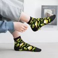 thumbnail image 4 of Salouo Avocado Toast Pattern Unisex Middle Tube Socks,Middle-Finger Knee High Socks Over The Calf Tube Stocking Crew Stockings for Women and Men Tube Socks, 4 of 8