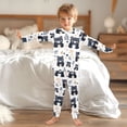 thumbnail image 6 of Little Bear Pattern Cotton Pajamas 2 Piece Set Sleepwear Soft and Comfortable Homewear Nightwear, 6 of 7