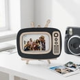 thumbnail image 5 of Vintage TV Shaped Wooden Photo Frame, Retro Television Desktop Picture Display, Hanging Wall Timber Ornament, Dual Use Photo Holder For Home Interior Car Small Decor, 5 of 7