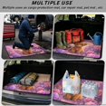 thumbnail image 3 of DISNIMO Car Cargo Mat Highland Cow Flower Print Heavy Duty Trunk Liner Washable Cargo Protector Universal Protective Mat for SUV Truck Sedan Vehicles, 3 of 7