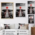 thumbnail image 4 of Designart "Reflective Pier by the Coast I" Nautical & Beach Floater Framed Wall Art Living Room, 4 of 7