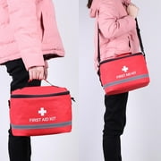 Aodebiao Travel-First Aid-Kit Car-Home Survival-Kit Outdoor-Adventure - Small Portable Red Emergency Essential Sets Office Hiking Camping Business Public Must Have First Aid Gear Equipment 1st Aid
