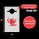 thumbnail image 2 of Baberos desechables SATINIOR 50 unidades Restaurante de Mariscos Blanco Rojo, 2 of 6
