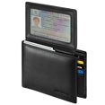 thumbnail image 1 of Cartera de piel Sigtrenx con bloqueo RFID plegable para hombre, color negro, 1 of 6