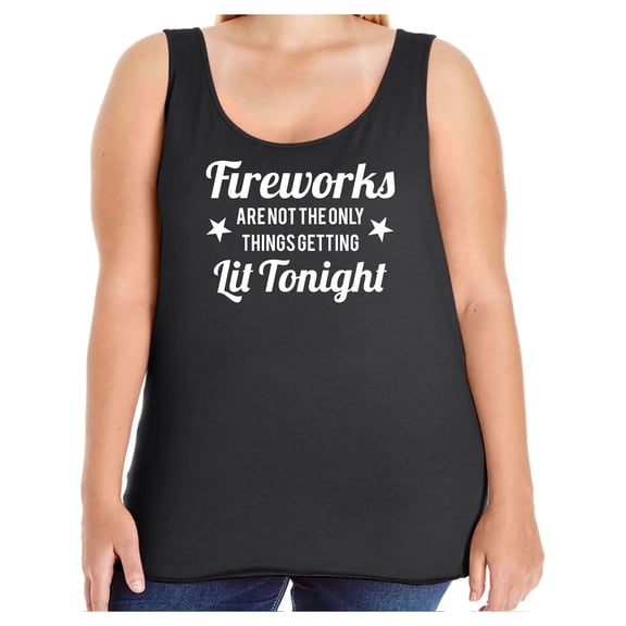 Fireworks. . .Getting Lit Tonight Womens Tank Top