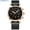 Black Rose, variant on Mens Watches with Stainless Steel Waterproof Analog Quartz Fashion Business Chronograph Black Watch for Men, Auto Date