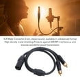 thumbnail image 3 of 3 XLR Y Splitter Patch Cable 1.6FT PVC Stereo XLR Male 3 Pin Adapter Y Splitter Cable for Microphone Mixing Console, 3 of 7