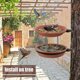 thumbnail image 2 of Paquete de 2 comederos para pájaros colgantes montados en la pared, cuenco de baño para pájaros y comedero para atraer pájaros salvajes, decoración de jardín, 2 of 4