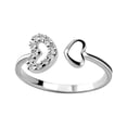 thumbnail image 2 of Dsscvnef Ring Ring Heart Retro Ring and Ring Design Gift Ring Men Adjustment Open Personality Women Rings, 2 of 9