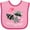 Pink and Fuchsia, variant on Inktastic Stealin' Your Heart Cute Raccoon Boys or Girls Baby Bib