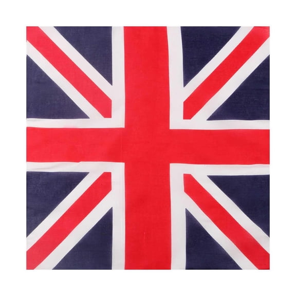 UNION JACK COTTON BANDANA BRITISH FLAG HEAD NECK SCARF EURO 2022. Z5P7
