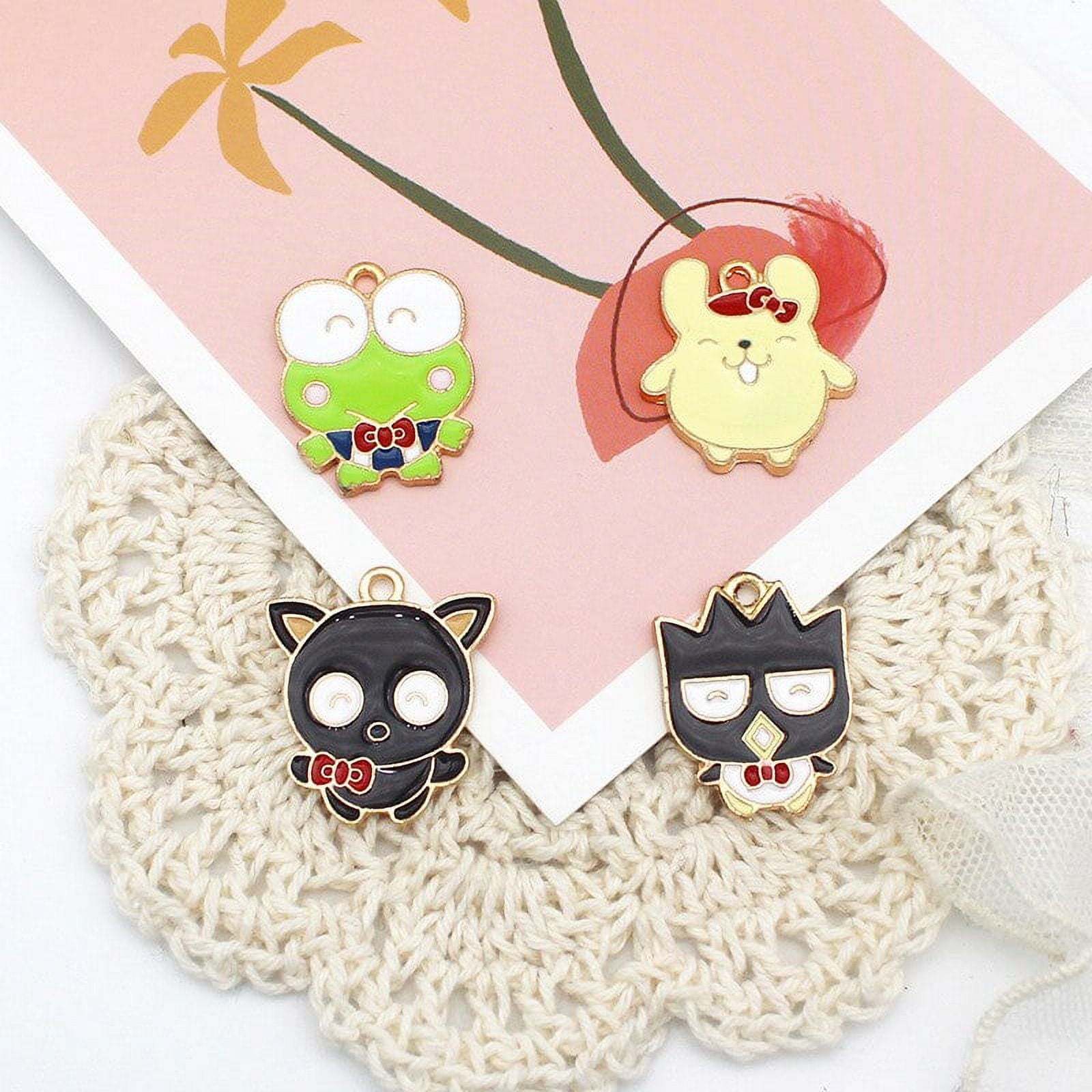 10PCS Sanrio Kuromi BAD BADTZ-MARU Hello Kitty DIY Jewelry