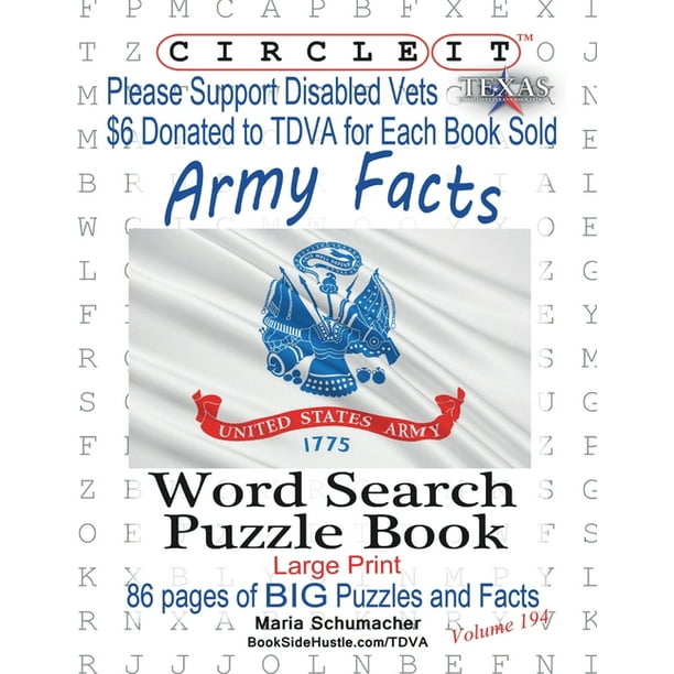 Circle It Army Facts Word Search Puzzle Book Paperback Walmart Com Walmart Com