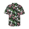 thumbnail image 3 of Daiia Lilies Flowers Hawaiian Shirt for Men Gentle Cotton Regular Short Sleeve Casual-3X-Large, 3 of 9