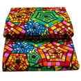 thumbnail image 4 of BintaRealWax 6 Yards Ankara African Fabric Polyester Wax Print Fabric Textile Material for Sewing Tissu Craft DIY Party Dress FP6519, 4 of 5