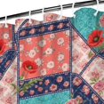 thumbnail image 3 of Pioneer Flower Floral Print Pattern Shower Curtain 36"x72", Bathroom Decorative Shower Curtain Set with 12 Hooks, Waterproof Washable, 3 of 6