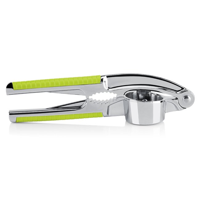 Trituradora y machacadora manual profesional de aleación de zinc para herramientas de cocina Prensa de ajo verde