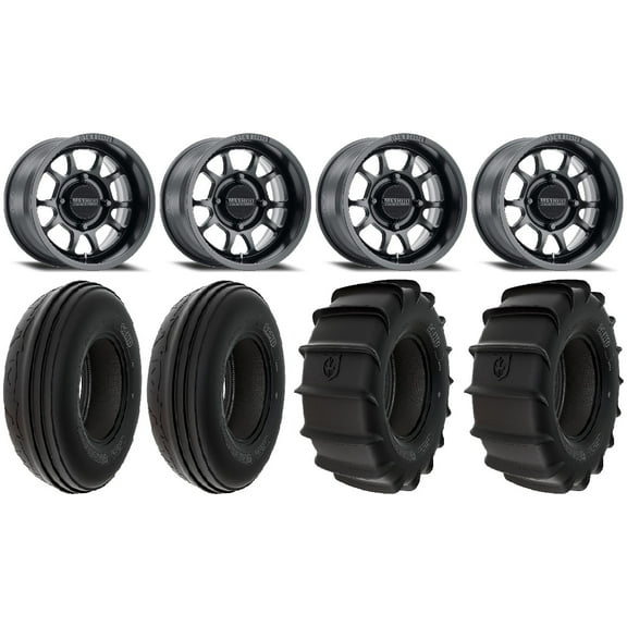 Method 409 15" Black Wheels 32" Sand Tires Can-Am Commander Maverick Renegade Outlander Defender