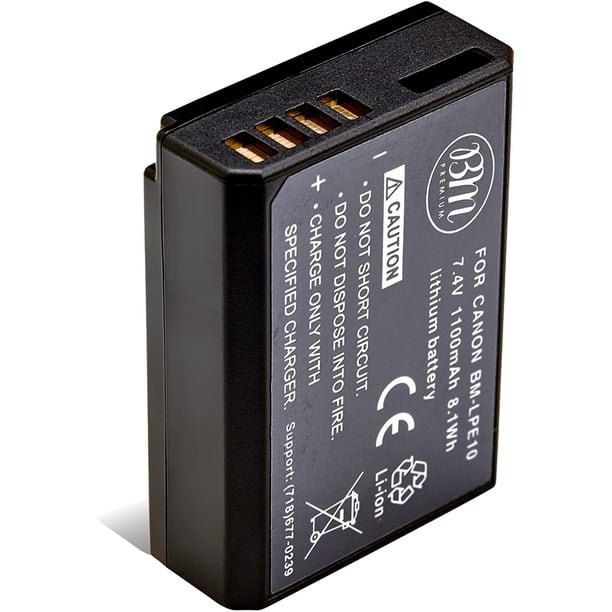 Blumax accu vervangt Canon LP-E10, 1020 mAh, compatibel met Canon EOS 1100D 1200D 1300D EOS Rebel T3-T5-T6, 7,4V 7,5Wh Blumax accu vervangt Canon LP-E10, 1020 mAh, compatibel met Canon EOS 1100D 1200D 1300D EOS Rebel T3-T5-T6, 7,4V 7,5Wh