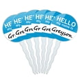 thumbnail image 1 of Greyson Hello My Name Is Cupcake Picks Toppers - Set of 6, 1 of 1