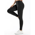 thumbnail image 4 of CAIVO Women Flare Leggings For Yoga Pants High Waisted Bootcut Casual Stretch Solid Color Athletic Gym Pilates Running Fitness Trousers , Black, 4 of 5