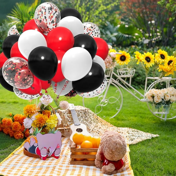 30pcs Multi color Latex Balloons Set Safe Easy Install With Tools Holiday Party Birthday Wedding New Years Independence Day Decoration