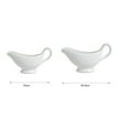 thumbnail image 5 of Hzsb White Ceramic Gravy Boat Sauce Server with Large Pour Spout Non-Slip Bottom Gravy Dispenser for Gravy Salad Dressings, 5 of 7