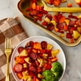 thumbnail image 2 of Great Value Hot Honey Sausage & Vegetables Sheet Pan Meal, 31 oz (Frozen), 2 of 9
