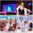 thumbnail image 3 of Karaoke Microphone for Kids & Adult, Handheld Wireless Bluetooth Karaoke Mic Speaker Music Player Recorder with LED Lights for Birthday Party, Wedding, Christmas, 3 of 10