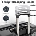 thumbnail image 3 of New York Xpress 3-Piece Hardside Luggage Set, Expandable Suitcases with TSA Lock, 20"/26"/30" Carry-on & Checked, Grey - WD577, 3 of 11
