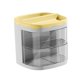 thumbnail image 4 of Organizador de escritorio con cajón para el hogar, tocador, sala de estar, organizador de pinceles de maquillaje Amarillo, 4 of 9