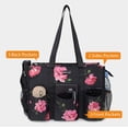 thumbnail image 3 of TOPDesign Bolsa de mano resistente al agua con 13 bolsillos exteriores e interiores, cierre de cremallera superior y soporte inferior grueso para mujeres trabajadoras, maestras, enfermeras, contables, 3 of 6