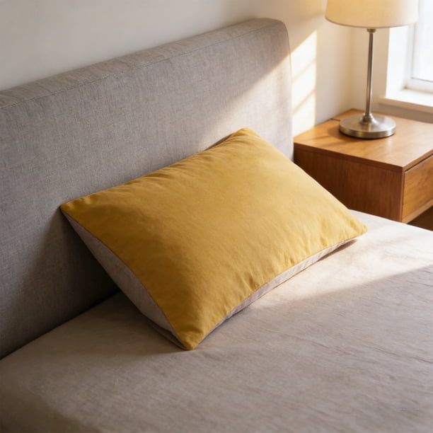 Funda de almohada estándar de microfibra cepillada multicolor • Terciopelo suave que absorbe la humedad antideslizante antideslizante • 29,13x18,89 pulgadas con funda individual