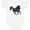 AA-White, variant on Inktastic Beautiful Galloping Black Horse Boys or Girls Baby Bodysuit