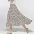 thumbnail image 3 of HomeGardon Maxi Skirts for Women Long Skirts Summer Women's Casual Flowers Printed -line Elastic Waist Skirt,S-XXXL, 3 of 4
