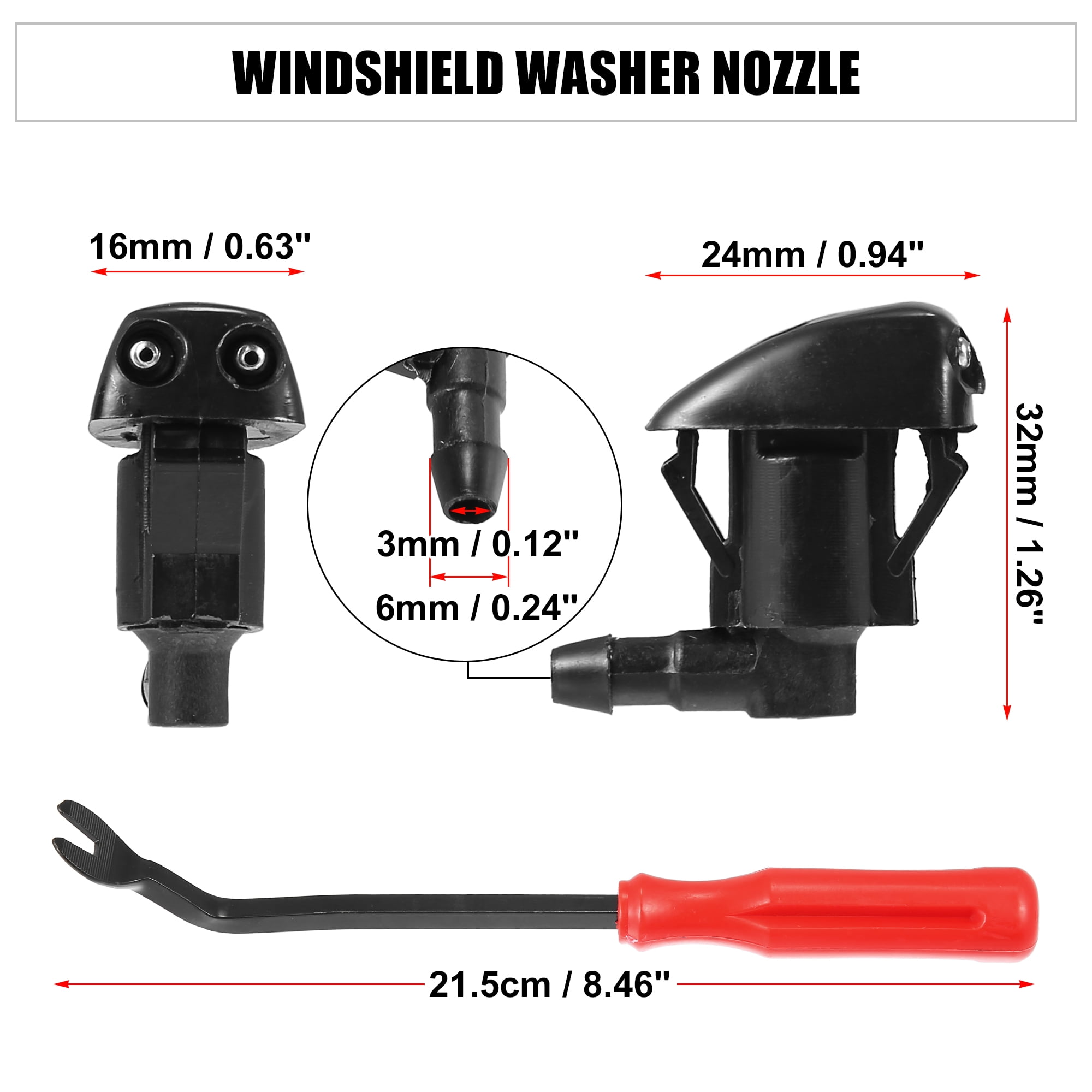 windshield Washer spray wiper nozzle jet for passenger cars V.W TOYOTA KIA  Hyundai benz VOLVO